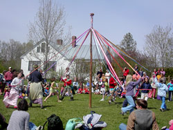 The Children dance around the Maypole
